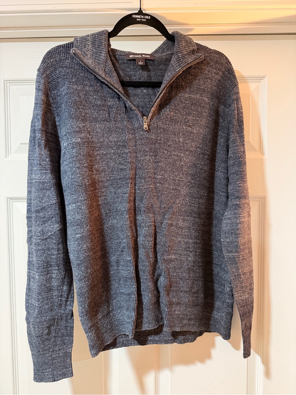 Michael Kors Men’s Charcoal Zip Pullover Sweater